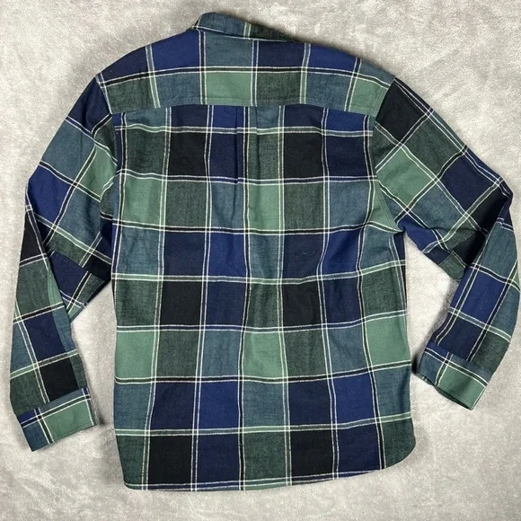 Madewell Flannel Mens XL Plaid Work Shirt Heavyweight Easy Fit Farmer Outdoors - Picture 6 of 11